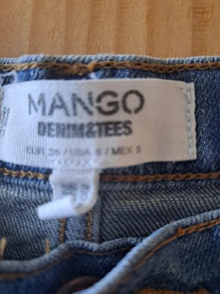 Shorts vaqueros Mango desgastados
