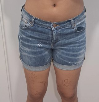 Shorts vaqueros Mango desgastados
