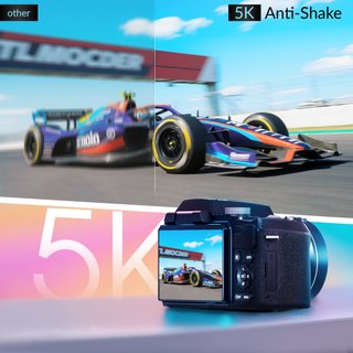 Camara Digital Compacta 5K 64MP WiFi Vlog 64GB