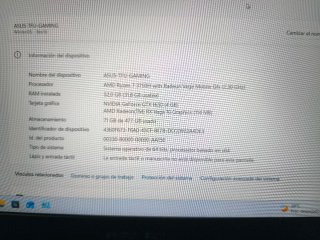 Portátil Asus TUF Gaming