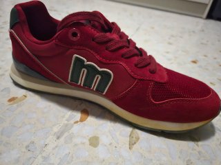 Zapatillas Mustang Burdeos/Rojo T.41