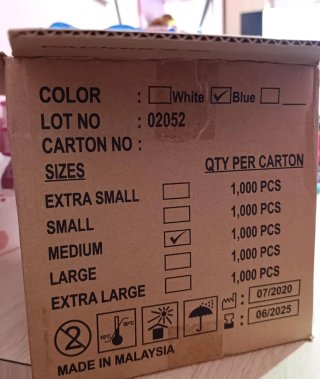 Se vemde 10 cajas de Guantes Nitrilo Talla M (1000