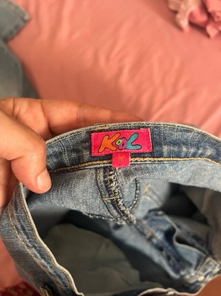 Pantalón campana vaquero bordado
