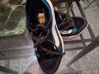 Vans Zapatillas Negras y Turquesa
