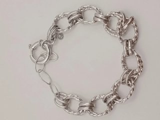 Bracciale catena maglie torchon argento 925