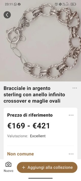 Bracciale catena maglie torchon argento 925