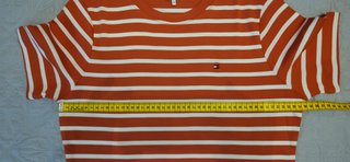 T-shirt Tommy Hilfiger donna arancione/bianco