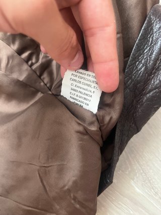 Chaqueta Cuero Vintage Marrón Carlos Curiel