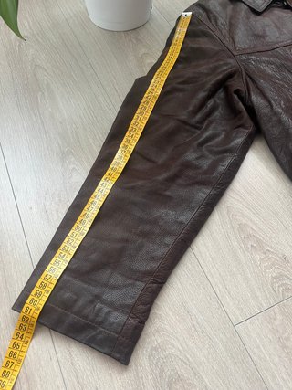 Chaqueta Cuero Vintage Marrón Carlos Curiel