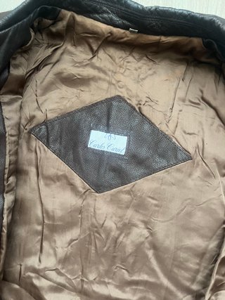 Chaqueta Cuero Vintage Marrón Carlos Curiel