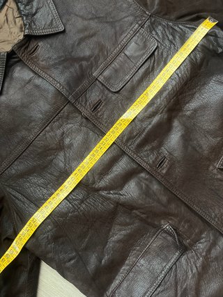 Chaqueta Cuero Vintage Marrón Carlos Curiel