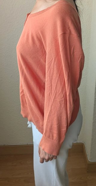 Jersey manga 3/4 cuello pico botones