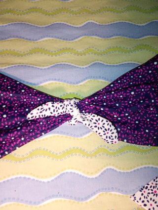 Bikini Roxy Morado y Blanco