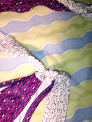 Bikini Roxy Morado y Blanco