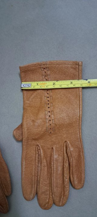 Par Guantes Conducción Cuero Marrón