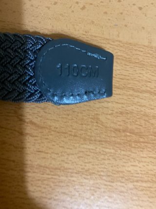 Cinturón gris elástico trenzado