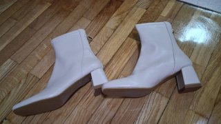 Botines color crudo