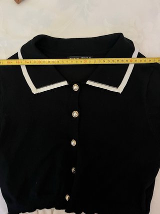 Top Shein volantes cuello marinero XS