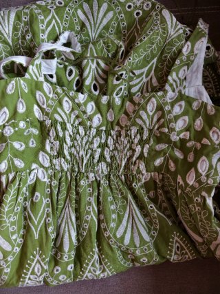 Vestido largo verde Zara Talla única