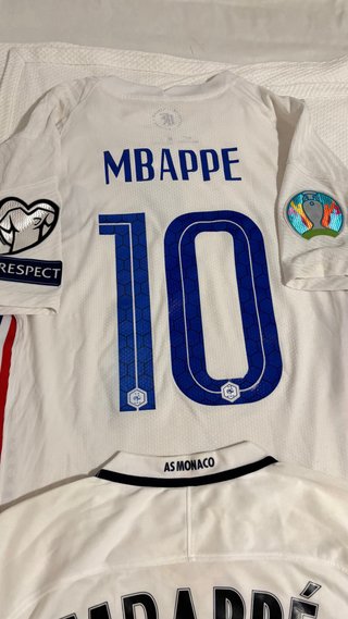 Lote 4 Camisetas Fútbol Mbappé, Benzema, Ronaldo