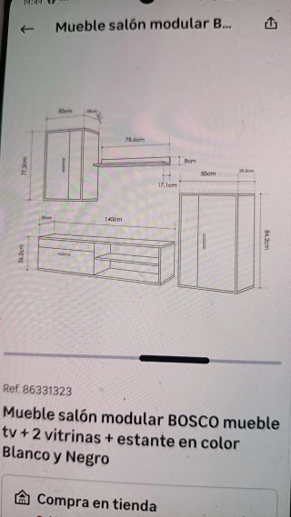 Mueble Salón Modular Bosco
