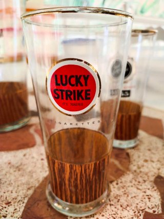 Juego Vasos y Jarra Vintage Marcas Tabaco años 60