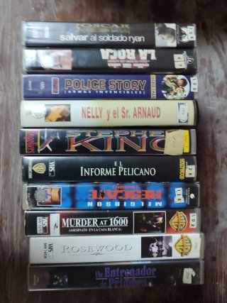 Lote 10 VHS Películas Varias