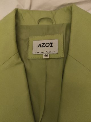 Chaqueta AZOI verde piel