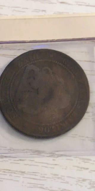 Lote 4 monedas 10 ctm. 1870-1879