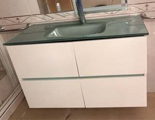 Mueble Lavabo Suspendido 4 Cajones
