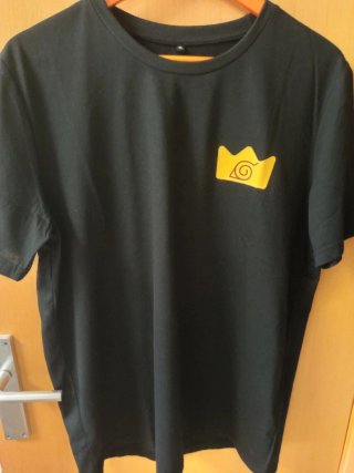 Camiseta Burger King x Naruto Negra
