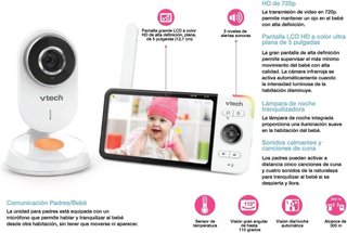 VTech BM818 monitor bebé HD luz nocturna