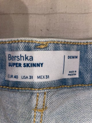 Bershka Vaqueros Skinny Desgastados Talla 40