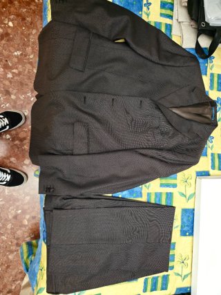 Traje Massimo Dutti Marrón/Gris