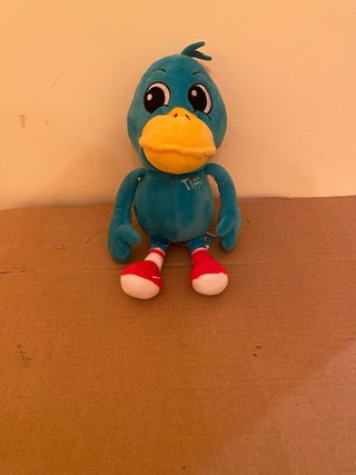 Peluche papero tiffany/turchese