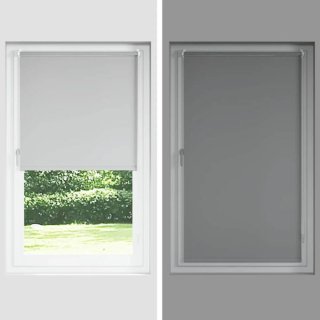 Estor Enrollable Opaco Gris Claro 105x150cm