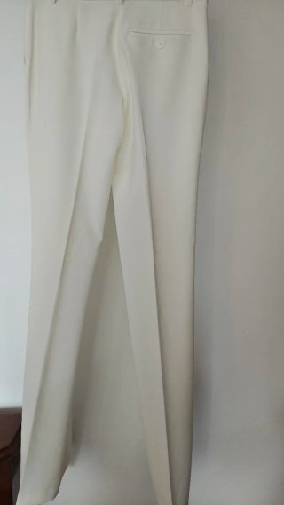 Pantaloni Sisley bianchi