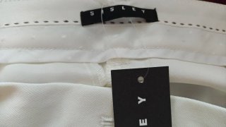 Pantaloni Sisley bianchi