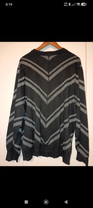 Jersey Zizzi Oversize Rayas Gris Negro Talla M