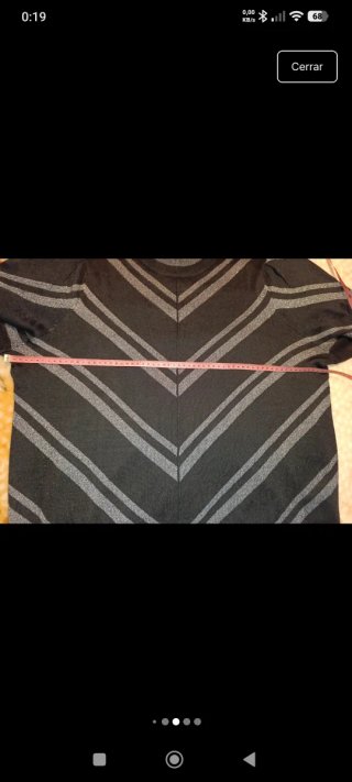 Jersey Zizzi Oversize Rayas Gris Negro Talla M
