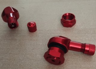 Válvulas Tubeless Coche/Moto Rojas
