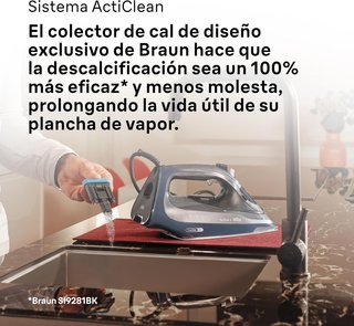 Braun plancha vapor tecnología 3D autolimpieza