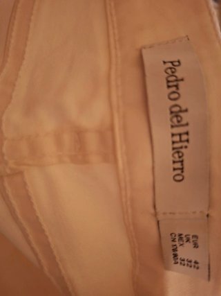 Pantalón Pedro del Hierro blanco T.40