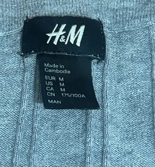 Jersey H&M Gris Talla M