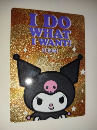 Card Golden Glitter Friends 102 Hello Kitty Panini
