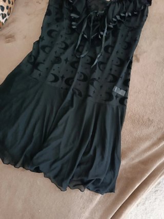 Babydoll velato con volant vintage