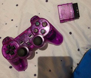 Mando PS2 Inalámbrico 2.4GHz Morado
