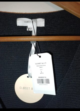 Vestido negro Closet by Lo Grace Knit Talla L