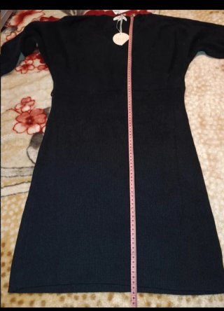 Vestido negro Closet by Lo Grace Knit Talla L