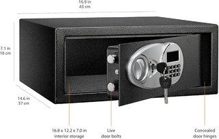 Amazon Basics caja fuerte acero seguridad